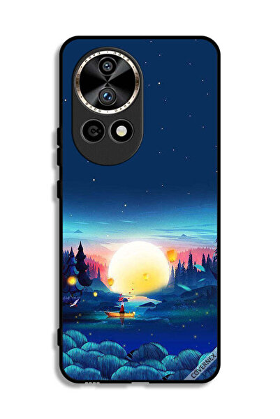 Covernex غطاء حماية لهاتف هواوي نوفا 12 برو 5G، منظر غروب الشمس، طلاء