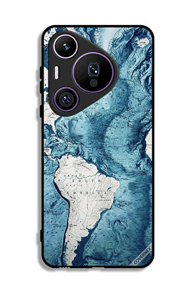 Covernex غطاء حماية لهاتف هواوي بيورا 70 برو بتصميم خريطة فنية