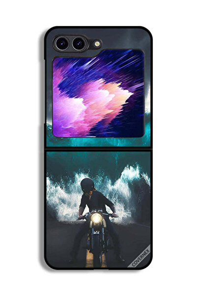 Covernex غطاء حماية لهاتف Samsung Galaxy Z Flip6 بتصميم موجة مائية
