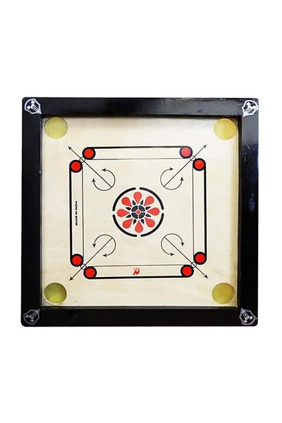 rexa Wooden Carrom Board – 74 x 74 cm (29 x 29 inch) Playing Surface with 5–10 cm Frame