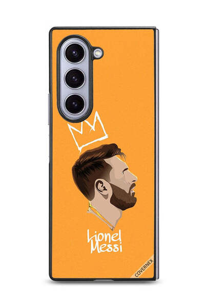 Covernex غطاء حماية لهاتف سامسونج جالاكسي زد فولد 6 بطبعة ليو ميسي الملك