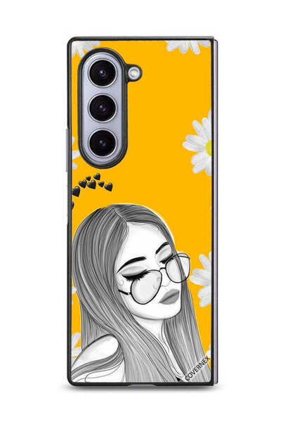 Covernex غطاء حماية لهاتف Samsung Galaxy Z Fold6 بتصميم فتاة نظارات