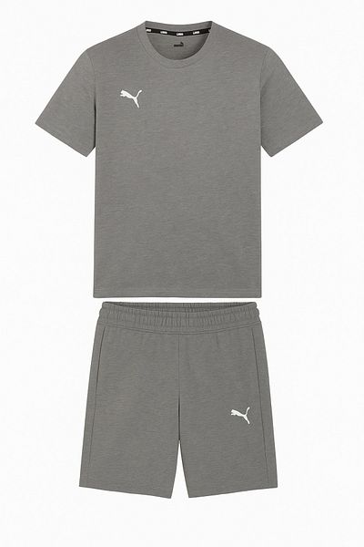Puma TeamGoal Casual 65860833-65861533 Γκρι αθλητικό κοντό μπλουζάκι ομάδα