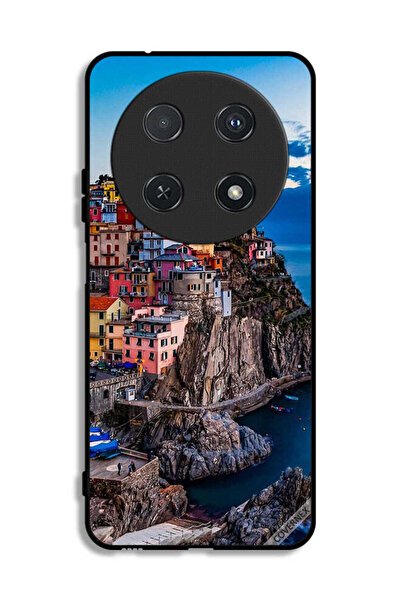 Covernex غطاء حماية لهاتف هواوي نوفا 12i، منازل ملونة على البحر