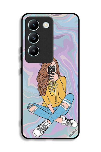 Covernex غطاء حماية لهاتف Vivo V30 Lite 4G مع صورة فتاة