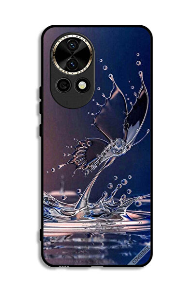 Covernex غطاء حماية لهاتف هواوي نوفا 12 5G بتصميم قطرات الماء والفراشة