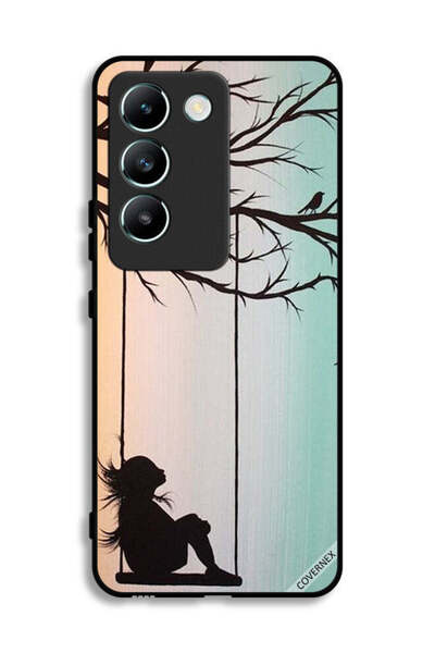 Covernex غطاء حماية لهاتف Vivo V30 Lite 4G برسم فتاة صغيرة حزينة