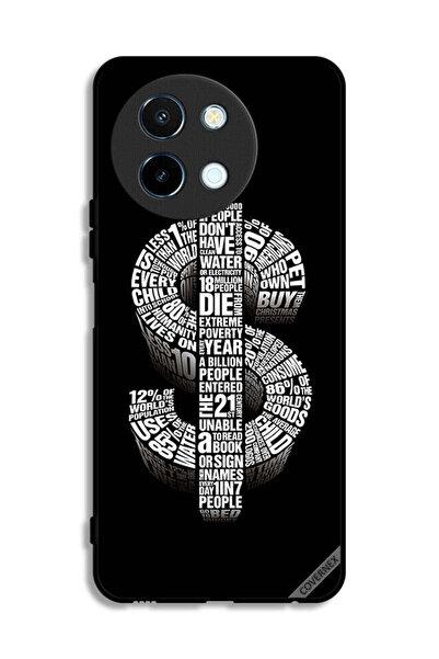 Covernex غطاء حماية لهاتف Vivo Y38 5G بنقشة دولار الخط