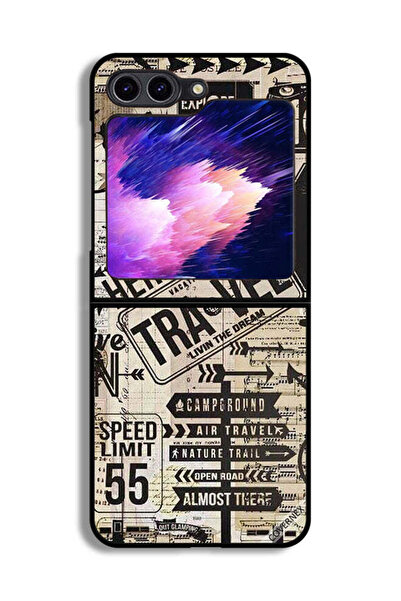 Covernex غطاء حماية لهاتف Samsung Galaxy Z Flip6 مطبوع عليه Here We Go Travel