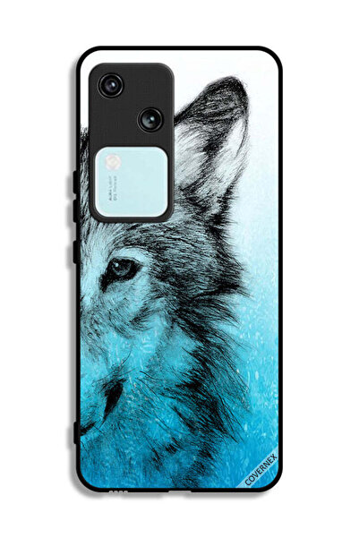 Covernex غطاء حماية لهاتف Vivo S18 5G بتصميم نصف وجه ذئب