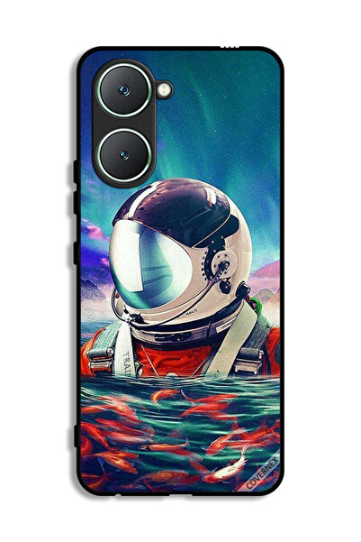 Covernex غطاء حماية لهاتف Vivo Y03 4G بتصميم رائد فضاء في بحر الأسماك