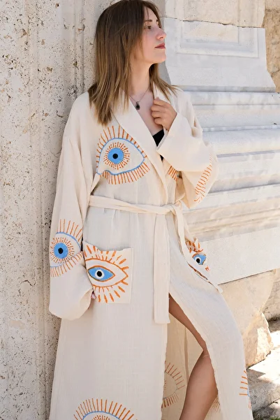 DC Teks Muslin Dressing Gown / Bathrobe / Kimono
