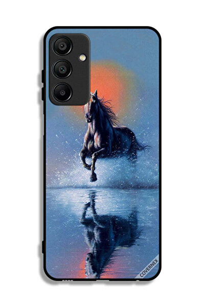 Covernex غطاء حماية لهاتف سامسونج جالاكسي A15 5G، رسم حصان يركض في الماء