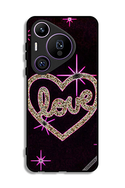 Covernex غطاء حماية لهاتف هواوي بيورا 70 برو بتصميم قلب الحب