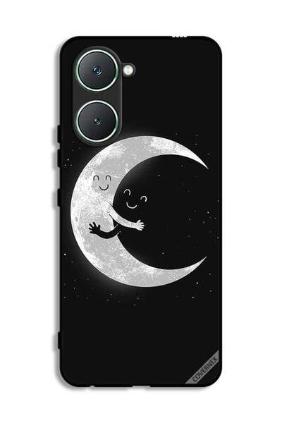 Covernex غطاء حماية لهاتف Vivo Y03 4G بتصميم عناق القمر والسماء المظلمة