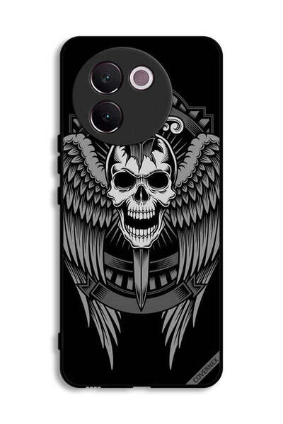 Covernex غطاء حماية لهاتف Vivo V30e 5G بتصميم جمجمة وأجنحة نسر