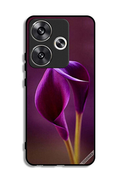 Covernex غطاء حماية لهاتف Xiaomi Redmi Turbo 3 5G بنقشة زهرتين جميلتين