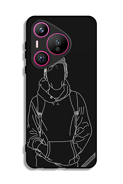 Covernex غطاء حماية لهاتف هواوي بيورا 70 برسم جاكيت بوي