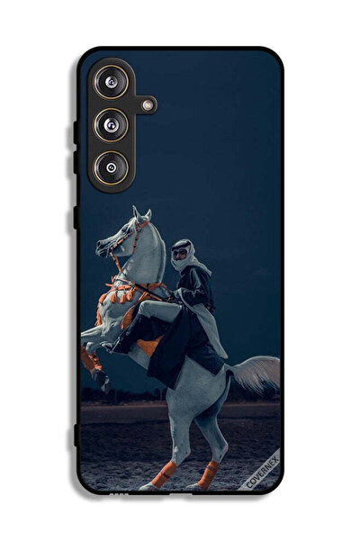 Covernex غطاء حماية لهاتف سامسونج جالاكسي M55 5G، شاب على حصان