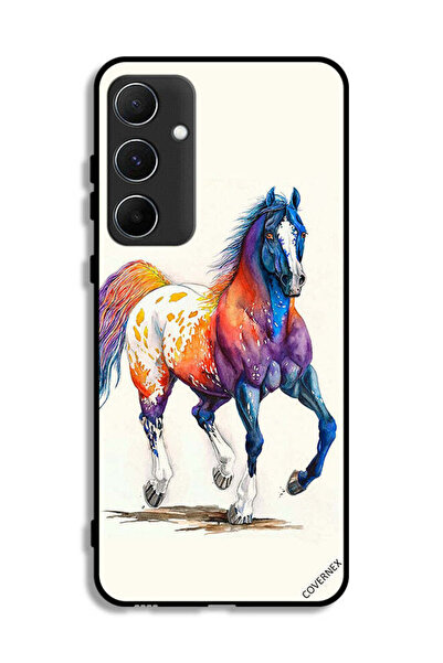 Covernex غطاء حماية لهاتف سامسونج جالاكسي A55 5G برسومات فنية لرسم الخيول