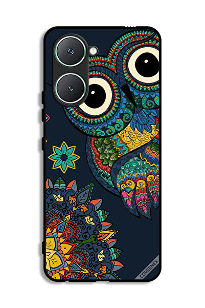 Covernex غطاء حماية لهاتف Vivo Y03 4G بتصميم بومة زهرية