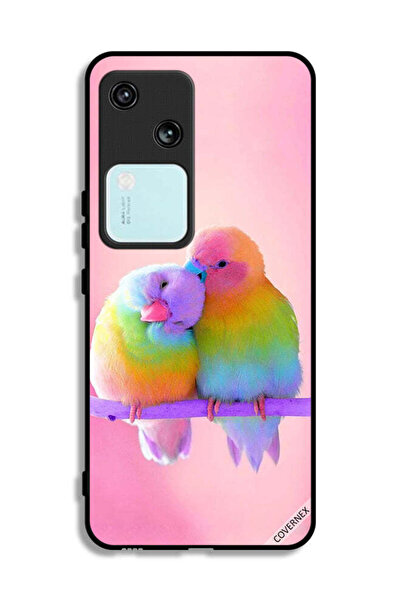 Covernex غطاء حماية لهاتف Vivo V30 5G بنقشة طيور لطيفة