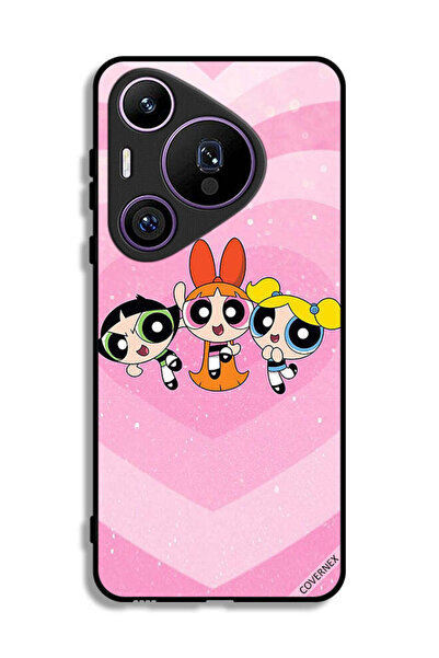 Covernex غطاء حماية لهاتف هواوي بيورا 70 برو - رسوم متحركة للفتيات القويات