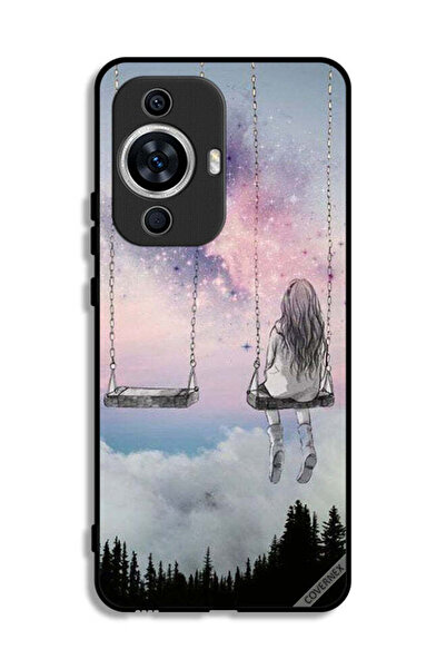 Covernex غطاء حماية لهاتف هواوي نوفا 12 لايت بتصميم فتاة وحيدة