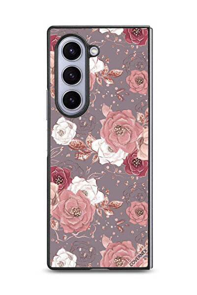 Covernex غطاء حماية لهاتف Samsung Galaxy Z Fold6 بخلفية زهرية