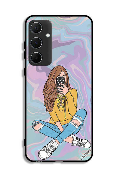 Covernex غطاء حماية لهاتف سامسونج جالاكسي A55 5G مع صورة فتاة