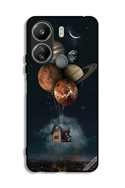 Covernex غطاء حماية لهاتف Xiaomi Redmi 13C بتصميم Balloon Planets Takes Home