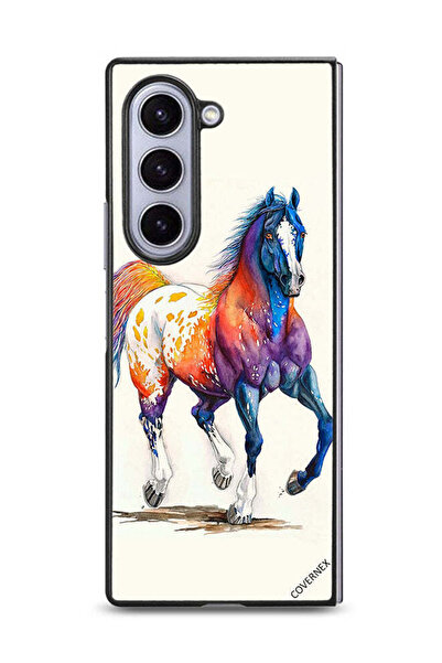 Covernex غطاء حماية لهاتف Samsung Galaxy Z Fold6 بتصميم رسمة حصان