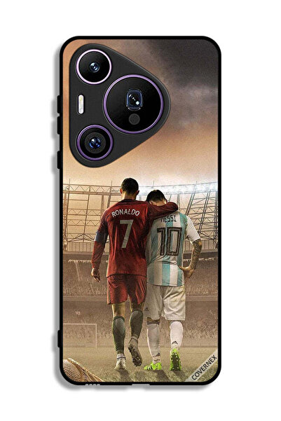 Covernex غطاء حماية هواوي بيورا 70 برو ميسي وكريستيانو رونالدو
