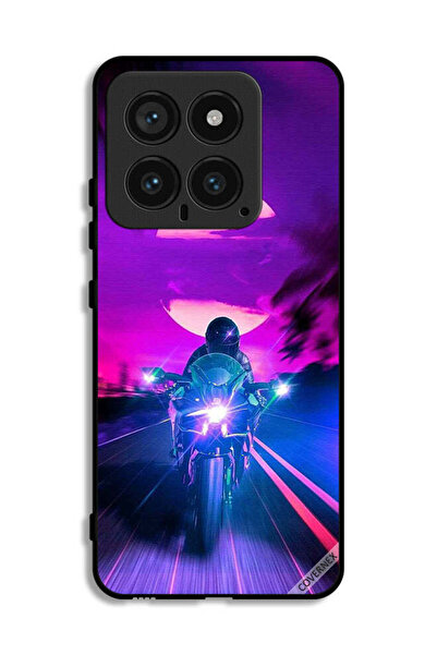 Covernex غطاء حماية لهاتف Xiaomi 14 بخلفية رجل على دراجة