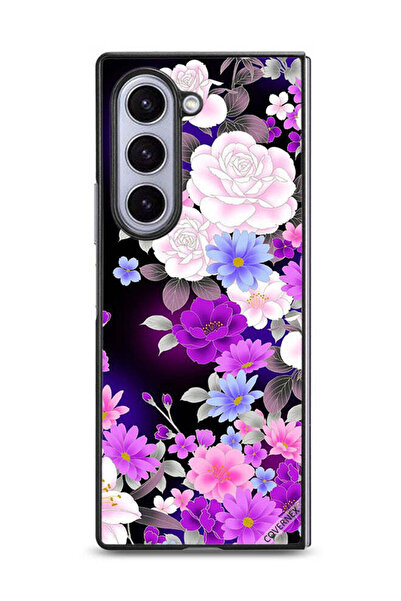 Covernex غطاء حماية لهاتف سامسونج جالاكسي زد فولد 6 بمزيج من الزهور