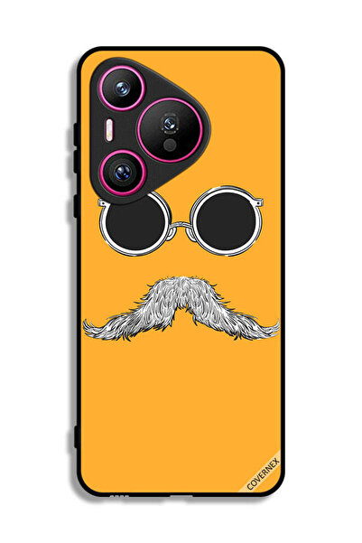 Covernex غطاء حماية لهاتف هواوي بيورا 70 مع نظارات وفن الشارب