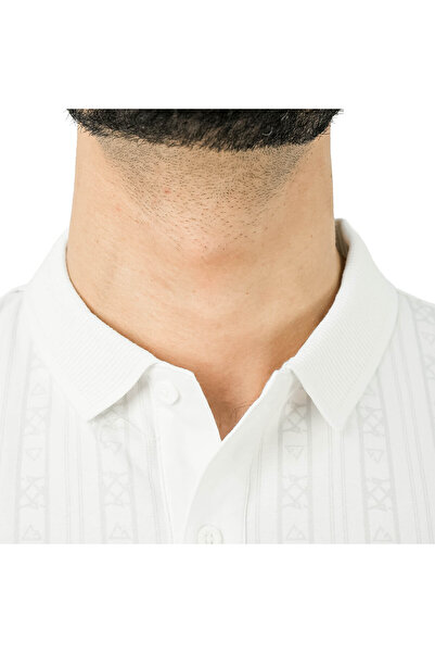 Giordano Men's Short Sleeve Slim Print Polo