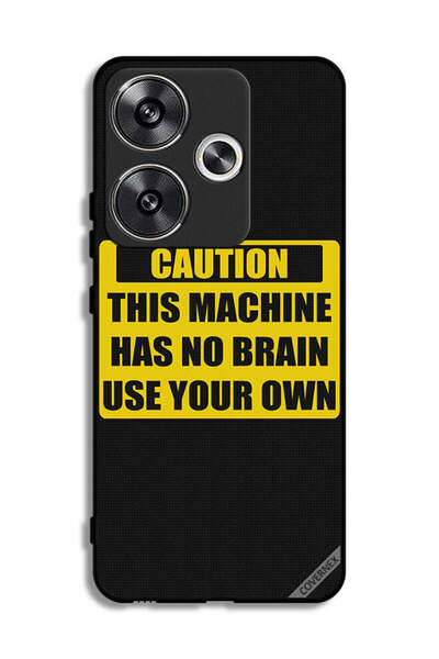 Covernex غطاء حماية لهاتف Xiaomi Redmi Turbo 3 5G تحذير: هذا الجهاز لا يحتوي على دماغ استخدمه بنفسك