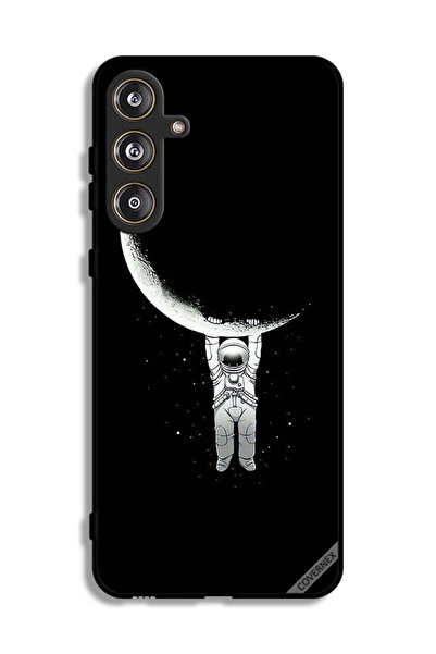 Covernex غطاء حماية لهاتف سامسونج جالاكسي F55 5G، صورة رائد فضاء معلق على الق...