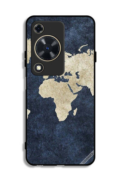 Covernex غطاء حماية لهاتف هواوي نوفا Y72 بنمط خريطة على الجينز