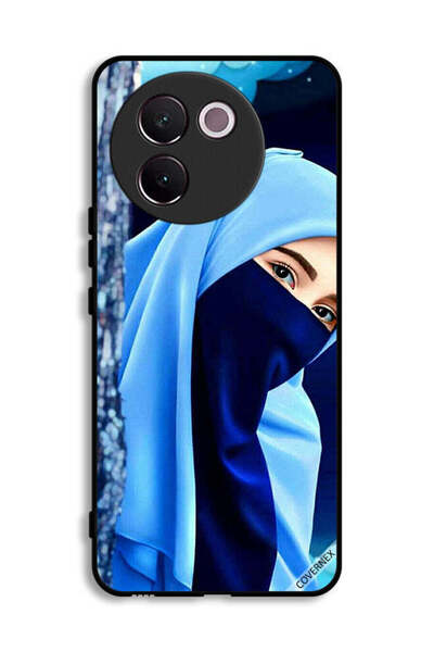 Covernex غطاء حماية لهاتف فيفو V30e 5G بنقشة فتاة محجبة