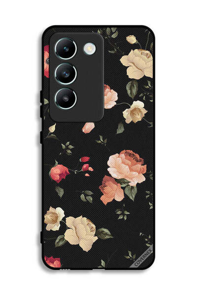 Covernex غطاء حماية لهاتف Vivo V30 Lite 4G بخلفية فنية زهرية
