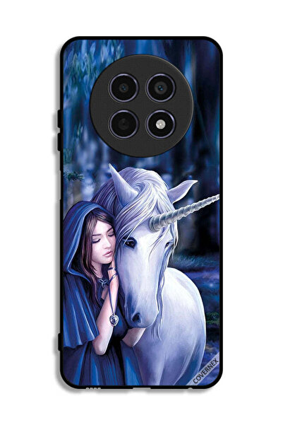 Covernex غطاء حماية لهاتف Realme 12x 5G بتصميم فتاة وحيد القرن المحبوبة