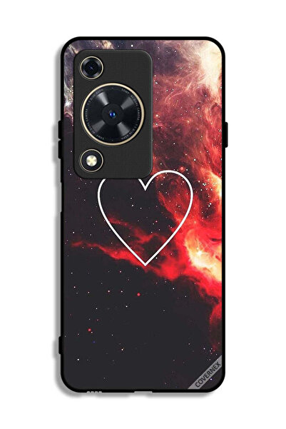 Covernex غطاء حماية لهاتف هواوي إنجوي 70 بتصميم قلب في الفضاء