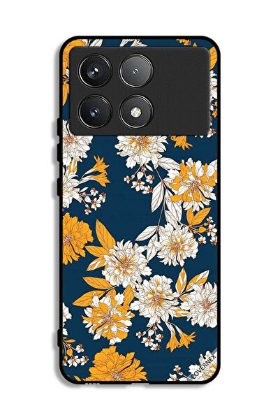 Covernex غطاء حماية لهاتف Xiaomi Poco F6 Pro بخلفية زهور وأوراق