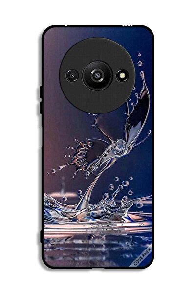 Covernex غطاء حماية لهاتف Xiaomi Redmi A3 4G بتصميم قطرات الماء على شكل فراشة