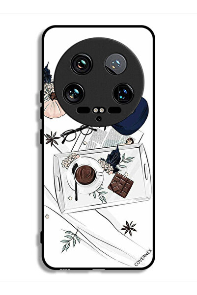 Covernex غطاء حماية فائق لهاتف شاومي 14 بتصميم فن القهوة والشوكولاتة