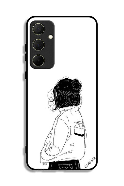 Covernex Samsung Galaxy A35 5G Protective Case Cover Girl Think Very Deep