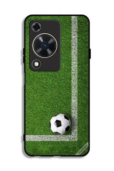 Covernex غطاء حماية لهاتف هواوي نوفا Y72 بتصميم كرة قدم في الزاوية