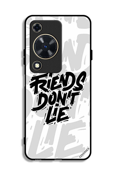 Covernex غطاء حماية لهاتف هواوي إنجوي 70 - تصميم "أصدقاء لا يكذبون"